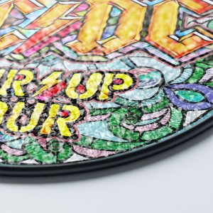 Rock Music Round Stained Glass Suncatcher - GNE 1221