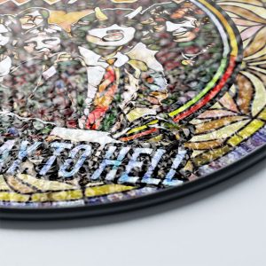 Rock Music Round Stained Glass Suncatcher - GNE 1231
