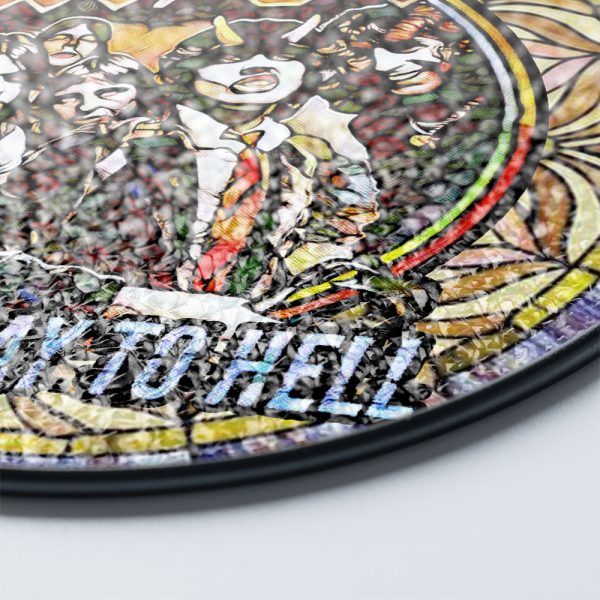 Rock Music Round Stained Glass Suncatcher - GNE 1231