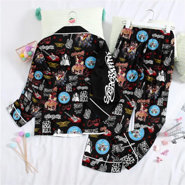 Aerosmith Button Down Pajamas Set – ANHNV 5086