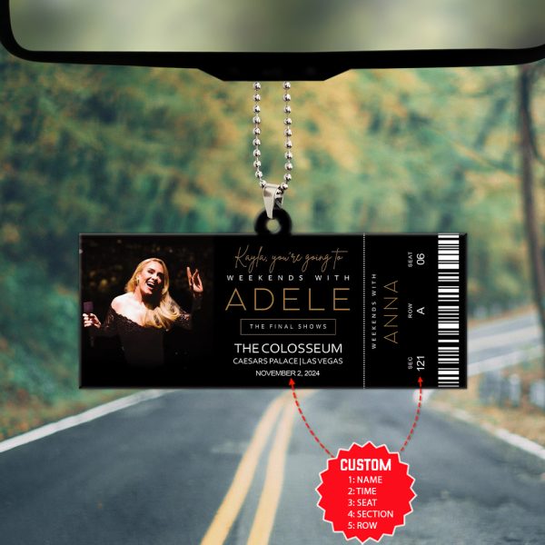 Personalized Adele Custom Shape 2-sided Acrylic Car Ornament - HOATT 5965