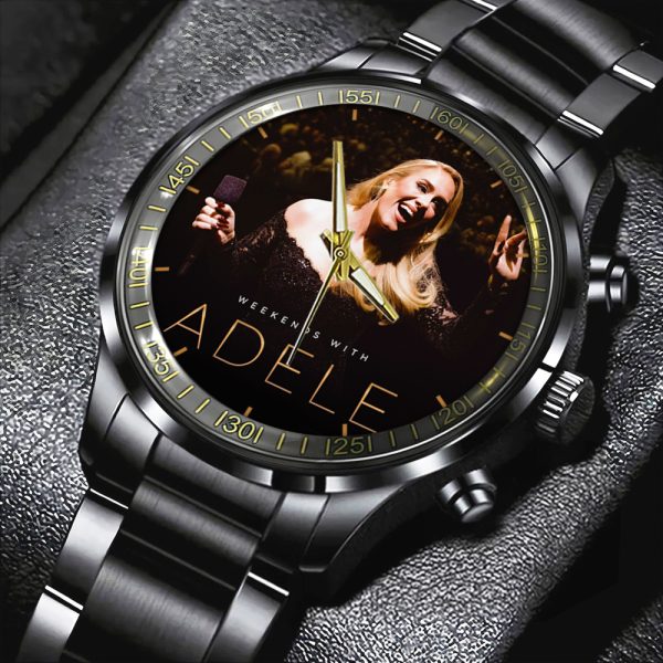 Adele Black Stainless Steel Watch - HOATT 6008
