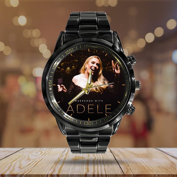 Adele Black Stainless Steel Watch - HOATT 6008