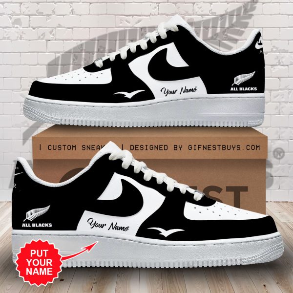 Personalized New Zealand National Rugby Union Team All Blacks AF1 Sneaker - TANTN 7632