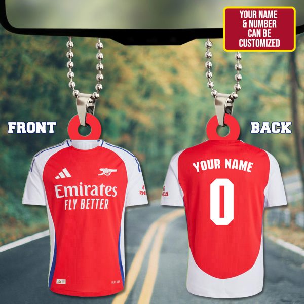 Personalized Arsenal Custom Shape 2-sided Acrylic Car Ornament - HUNGVV 6952