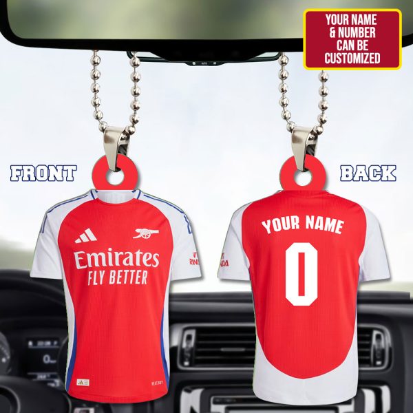 Personalized Arsenal Custom Shape 2-sided Acrylic Car Ornament - HUNGVV 6952