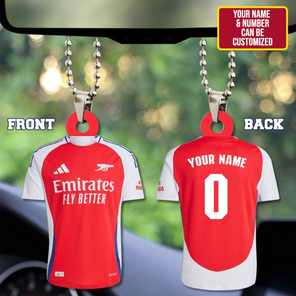 Personalized Arsenal Custom Shape 2-sided Acrylic Car Ornament - HUNGVV 6952