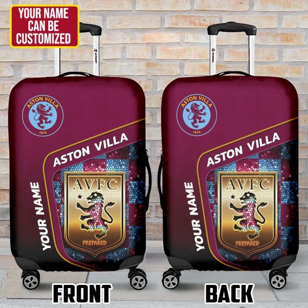 Personalized Aston Villa Luggage Cover - HUNGVV 6953