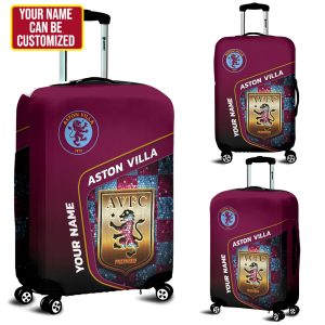 Personalized Aston Villa Luggage Cover - HUNGVV 6953