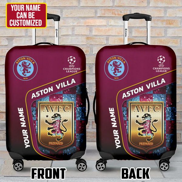 Personalized Aston Villa Luggage Cover - HUNGVV 6954