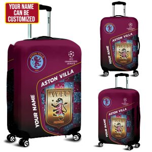 Personalized Aston Villa Luggage Cover - HUNGVV 6954
