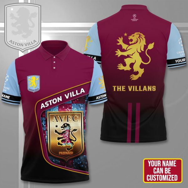 Personalized Aston Villa 3D Polo Shirt- HUNGVV 6996