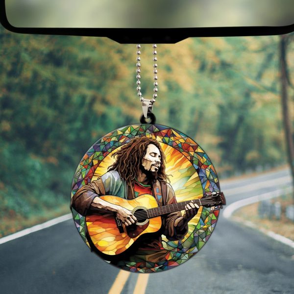 Bob Marley Custom Shape 2-sided Acrylic Car Ornament - HOATT 5851.1