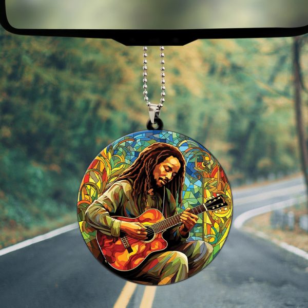 Bob Marley Custom Shape 2-sided Acrylic Car Ornament - HOATT 5851.2