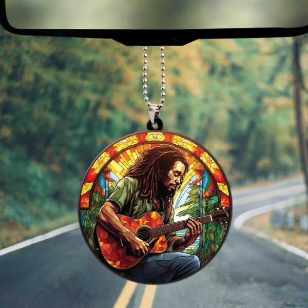 Bob Marley Custom Shape 2-sided Acrylic Car Ornament - HOATT 5851.4