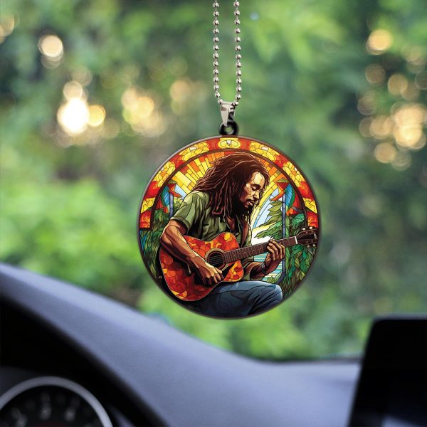 Bob Marley Custom Shape 2-sided Acrylic Car Ornament - HOATT 5851.4