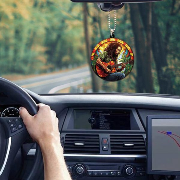 Bob Marley Custom Shape 2-sided Acrylic Car Ornament - HOATT 5851.4