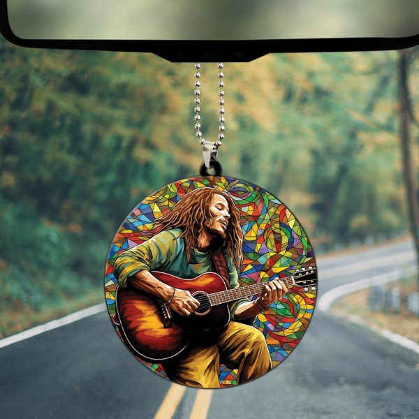 Bob Marley Custom Shape 2-sided Acrylic Car Ornament - HOATT 5851.3