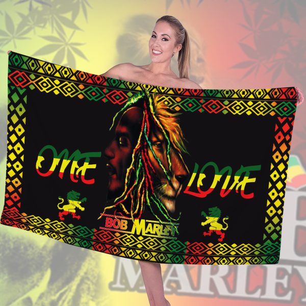 Bob Marley Rectangle Beach Towel - HOATT 5863