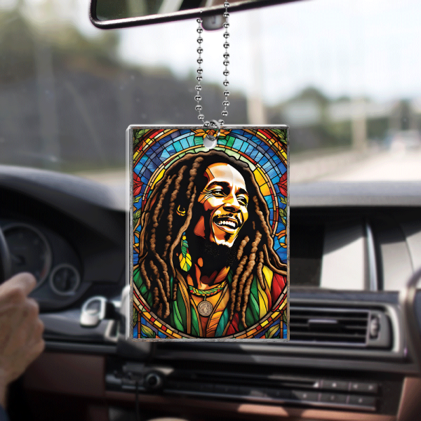 Bob Marley Custom Shape 2-sided Acrylic Car Ornament - HOATT 5817