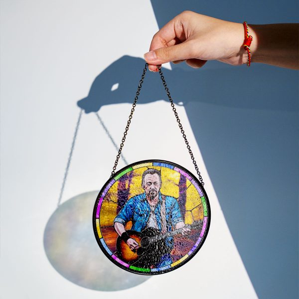 Bruce Springsteen Round Stained Glass Suncatcher - VANDH 3371