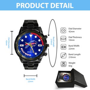 Buffalo Bills x Rolex Black Stainless Steel Watch - MAITM 7791