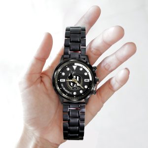 Collingwood FC Black Stainless Steel Watch - HOATT 5996