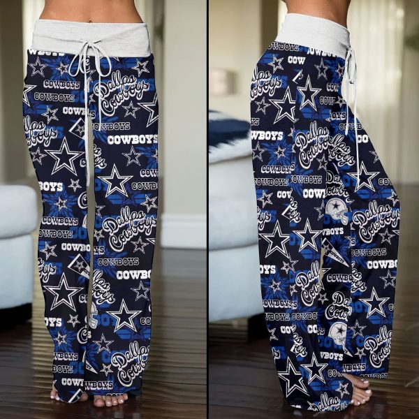 Dallas Cowboys High-Waisted Straight-Leg Trousers - HOATT 5838