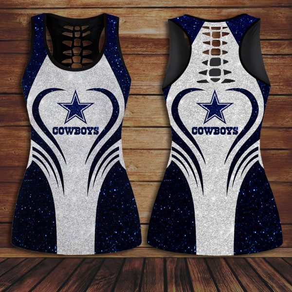 Dallas Cowboys Hollow Tank Top Leggings - HOATT 5844