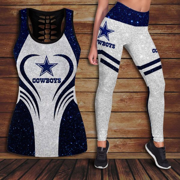Dallas Cowboys Hollow Tank Top Leggings - HOATT 5844