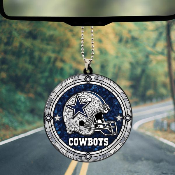 Dallas Cowboys Custom Shape 2-sided Acrylic Car Ornament - HOATT 5855