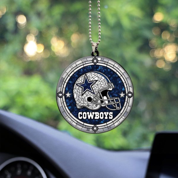 Dallas Cowboys Custom Shape 2-sided Acrylic Car Ornament - HOATT 5855