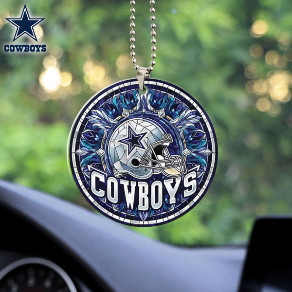 Dallas Cowboys Custom Shape 2-sided Acrylic Car Ornament - HOATT 5900