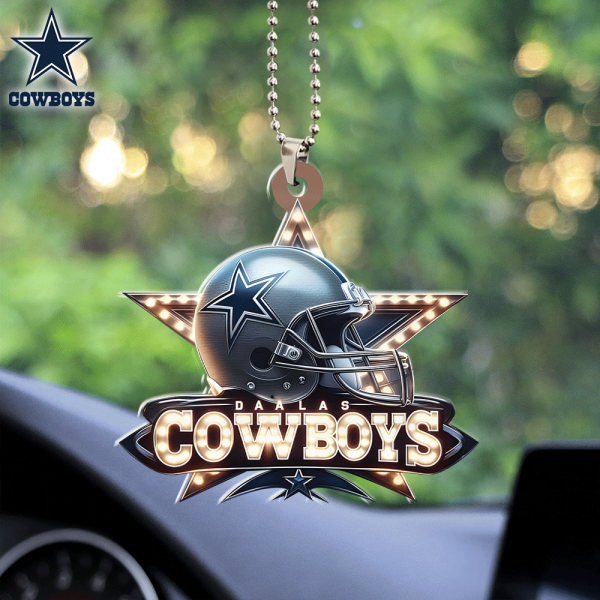 Dallas Cowboys Custom Shape 2-sided Acrylic Car Ornament - HOATT 5901