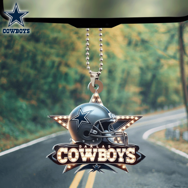 Dallas Cowboys Custom Shape 2-sided Acrylic Car Ornament - HOATT 5901