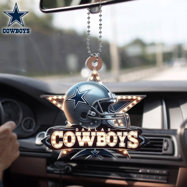Dallas Cowboys Custom Shape 2-sided Acrylic Car Ornament - HOATT 5901