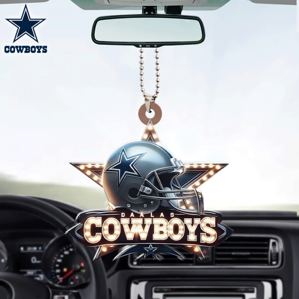 Dallas Cowboys Custom Shape 2-sided Acrylic Car Ornament - HOATT 5901