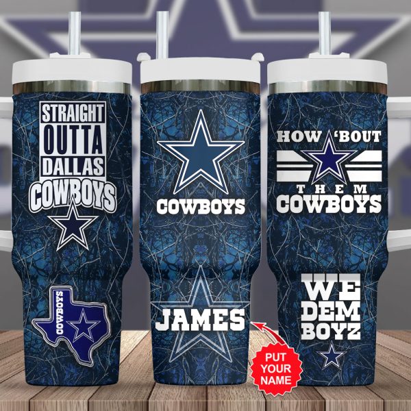Personalized Dallas Cowboys 40oz Stanley Tumbler - VANDH 3264