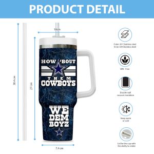 Personalized Dallas Cowboys 40oz Stanley Tumbler - VANDH 3264