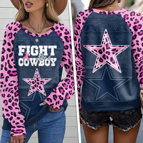 Dallas Cowboys Round Neck Raglan Sleeve Sweatshirt – VANDH 3319