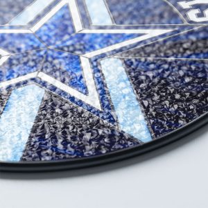Dallas Cowboys Round Stained Glass Suncatcher - VANDH 3388