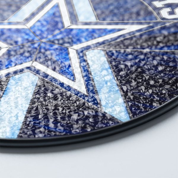 Dallas Cowboys Round Stained Glass Suncatcher - VANDH 3388