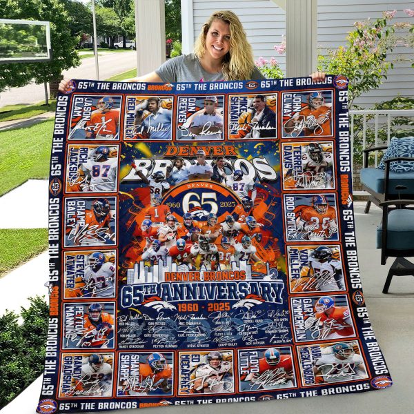 Denver Broncos Quilt Blanket - TANTN 8021