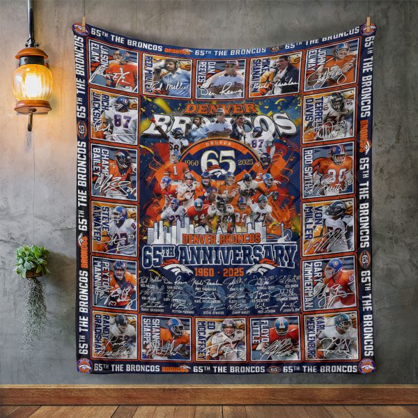 Denver Broncos Quilt Blanket - TANTN 8021