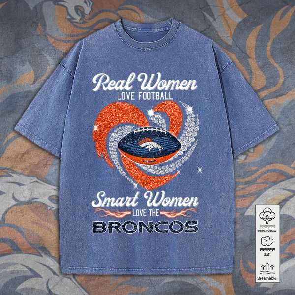 Denver Broncos 2D Acid Washed Cotton Shirt - TANTN 8015