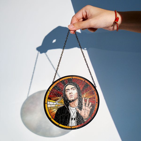 Eminem Round Stained Glass Suncatcher - VANDH 3375