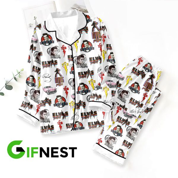 Elvis Presley Button Down Pajamas Set – VANDH 3218