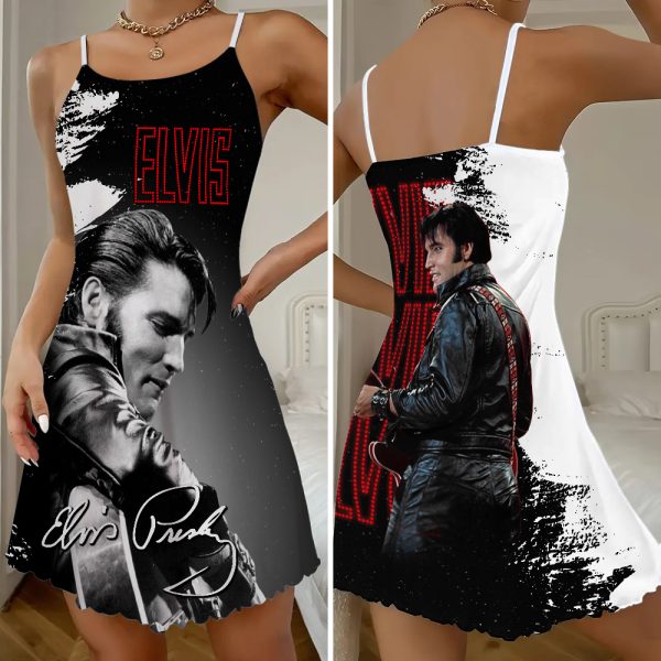 Elvis Presley 3D Strappy Swing Dress - MAITM 7671