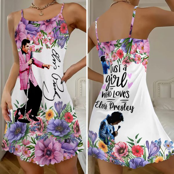 Elvis Presley 3D Strappy Swing Dress - MAITM 7699
