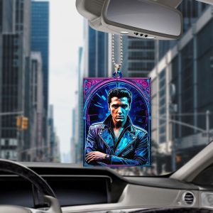 6PCS Elvis Presley Custom Shape 1-sided Acrylic Car Ornament - GNE 1255
